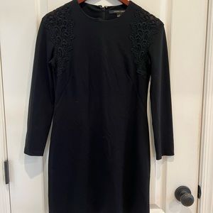 Cynthia Steffe stretch lace accent dress.